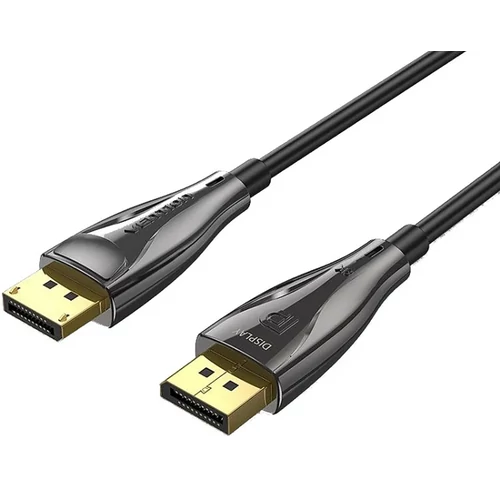 KÁBEL DP/M -> DP/M 10m, (8K, optikai, fekete) , Vention
