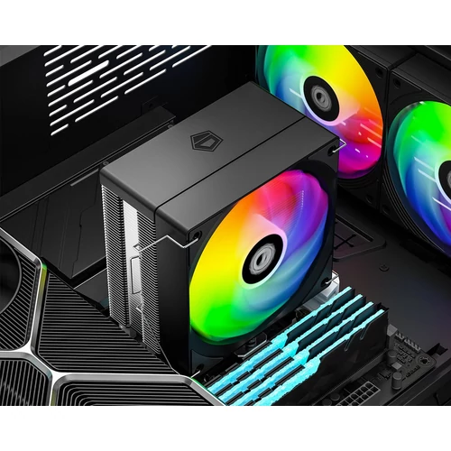 ID-Cooling CPU Cooler - SE-214-XT V2 ARGB (27,7dB; max. 98,54 m3/h; 4pin, 4 db heatpipe, 12cm, PWM, A-RGB LED)