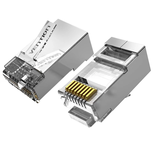 CSATLAKOZÓ FTP (Cat.6 ,RJ45,átlátszó) 10db, Vention