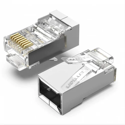 CSATLAKOZÓ UTP (Cat.6A ,RJ45,átlátszó) 100db, Vention