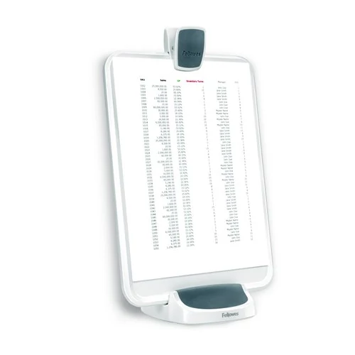 Irat- és tablet tartó, FELLOWES I-Spire Series™, fehér-grafitszürke