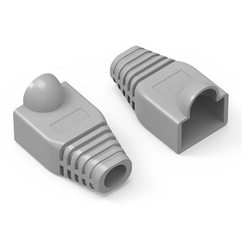 VÉDŐBURKOLAT RJ45 (PVC, világosszürke), 50 darab, Vention