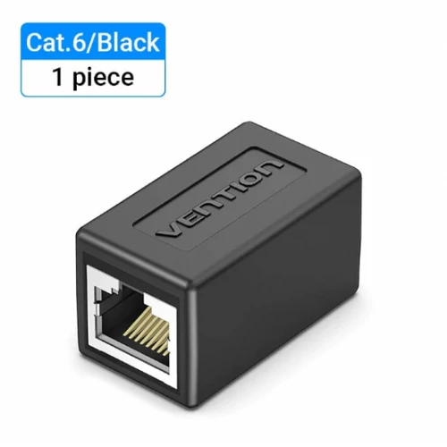 CSATLAKOZÓ UTP (Cat.6,Keystone jack,fekete), 5db, Vention