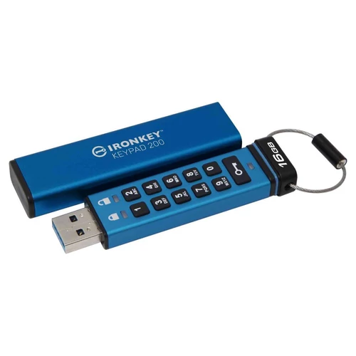 Kingston 16GB USB3.2 Gen1 A Ironkey Keypad 200 (IKKP200/16GB) pendrive