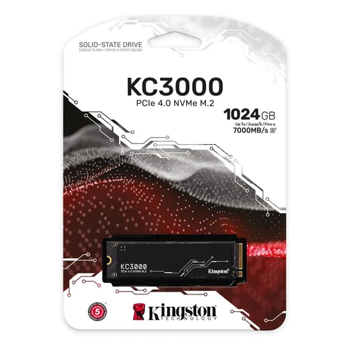 Kingston 1TB M.2 NVMe 2280 KC3000 (SKC3000S/1024G) SSD