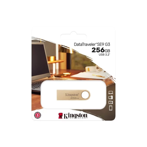 Kingston 256GB 3.2 Gen 1 DT SE9 G3 220MB/s (DTSE9G3/256GB) fém Flash Drive