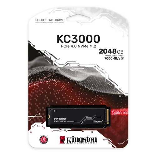 Kingston 2TB M.2 NVMe 2280 KC3000 (SKC3000D/2048G) SSD