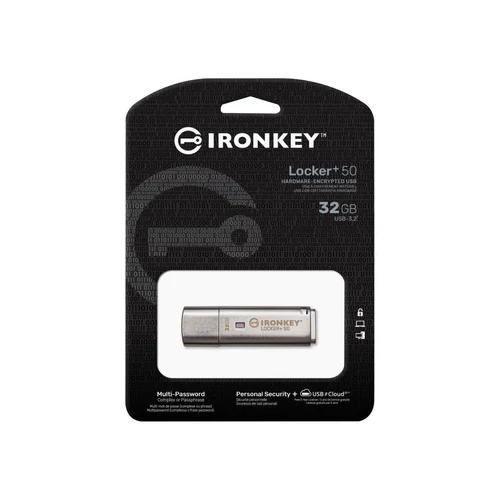 Kingston 32GB USB3.2 Gen1 A IronKey Locker+ 50 (IKLP50/32GB) pendrive