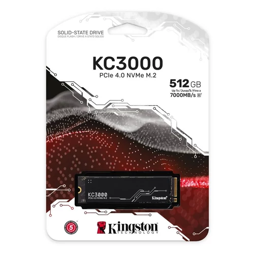 Kingston 512GB M.2 NVMe 2280 KC3000 (SKC3000S/512G) SSD