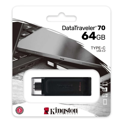 Kingston 64GB USB3.2 C DataTraveler 70 (DT70/64GB) pendrive