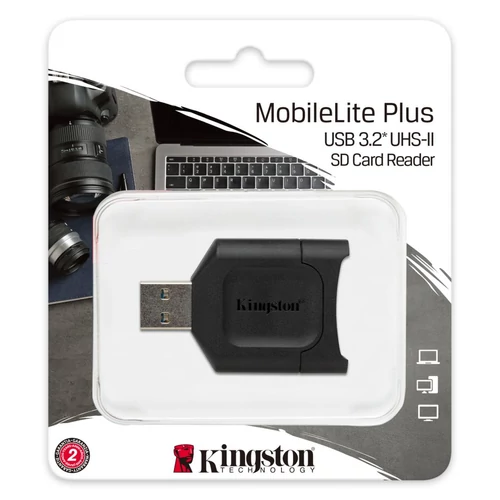 Kártyaolvasó, SD kártyához, USB 3.2 Gen 1, KINGSTON 