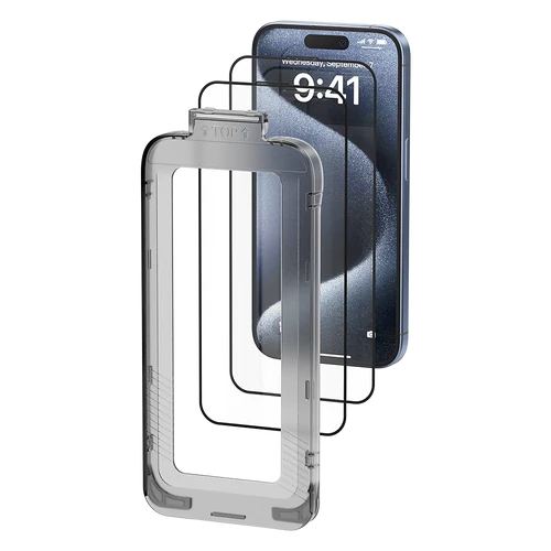 KIJELZŐVÉDŐ iPhone 16 Plus, HD edzett üveg, Vention