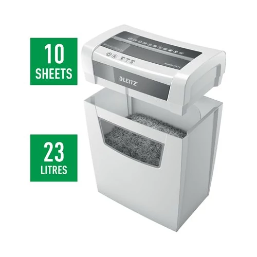 Iratmegsemmisítő, konfetti, 10 lap, LEITZ 