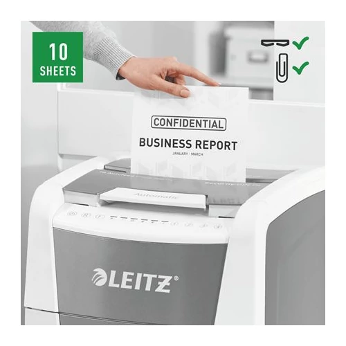 Iratmegsemmisítő, konfetti, 300 lap, LEITZ 