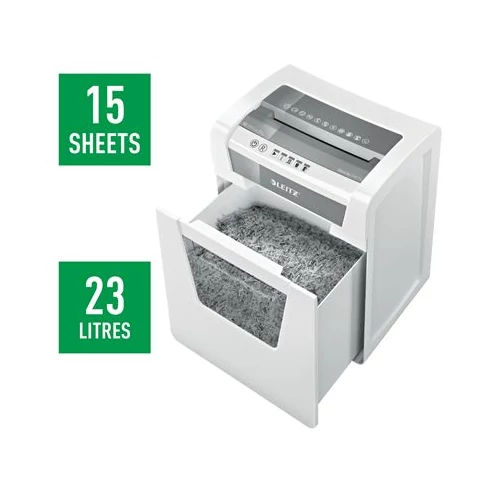 Iratmegsemmisítő, konfetti, 15 lap, LEITZ, 