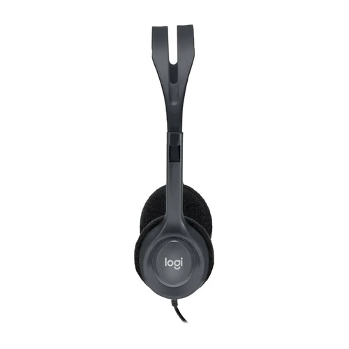 Fejhallgató, mikrofonnal, vezetékes, LOGITECH 