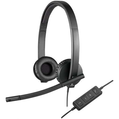 Logitech H570e USB fekete headset