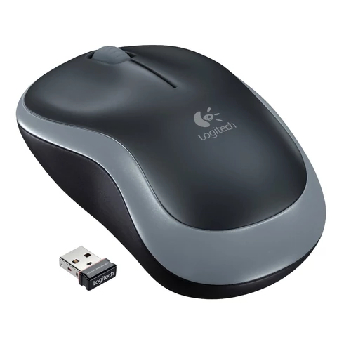 Logitech M185 vezeték nélküli szürke notebook egér