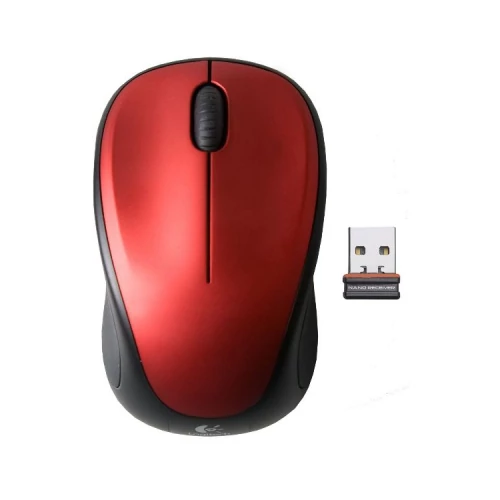 Logitech M235 vezeték nélküli piros notebook egér