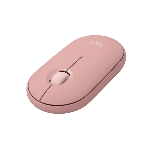 Logitech M350S Pebble Mouse 2 vezeték nélküli rózsaszín egér
