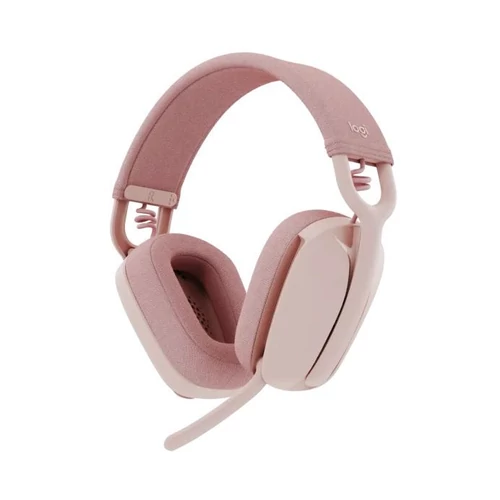 Logitech Zone Vibe 100 Bluetooth mikrofonos rózsaszín fejhallgató