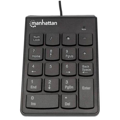 Manhattan Numerikus billentyűzet - USB , Fekete