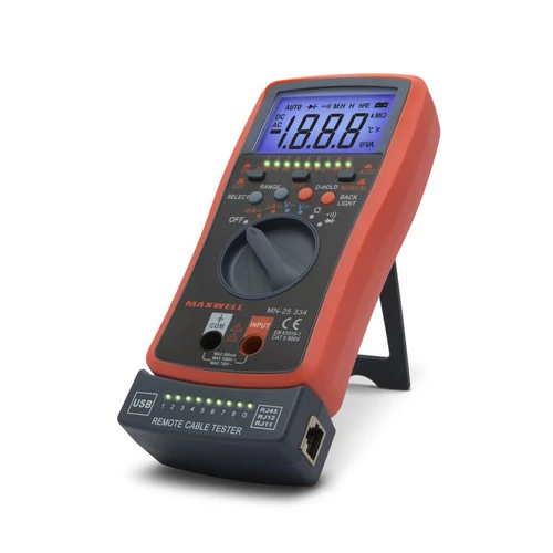 Maxwell 25334 digitális multiméter Kábelteszt funkcióval