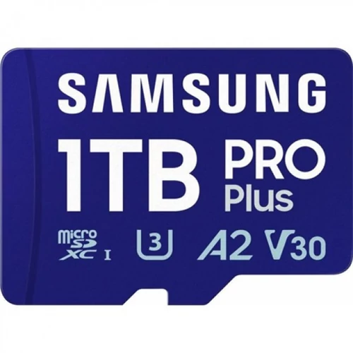 Samsung MicroSD kártya - 1TB MB-MD1T0SB/WW (PRO PLUS kártyaolvasóval, microSDXC, UHS-I, R180/W130, adapter, 1TB)