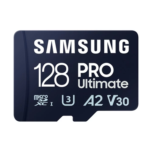 Samsung MicroSD kártya - 128GB MB-MY128SA/WW (PRO Ultimate, Class10, R200/W130, adapter, 128GB)