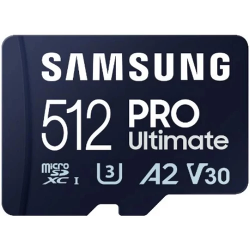 Samsung MicroSD kártya - 512GB MB-MY512SA/WW (PRO Ultimate, Class10, R200/W130, adapter, 512GB)