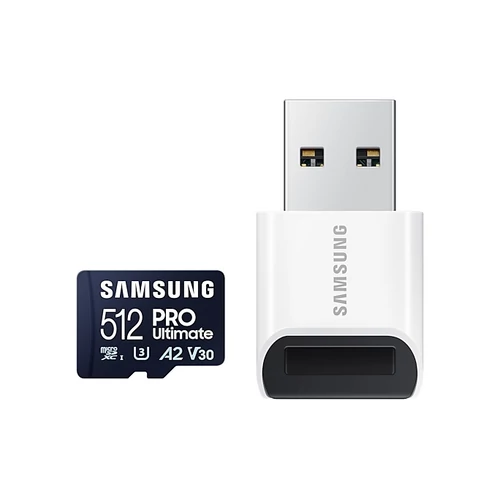Samsung MicroSD kártya - 512GB MB-MY512SB/WW (PRO Ultimate kártyaolvasóval, Class10, R200/W130, 512GB)