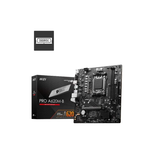 MSI PRO A620M-B AMD A620 AM5 mATX alaplap