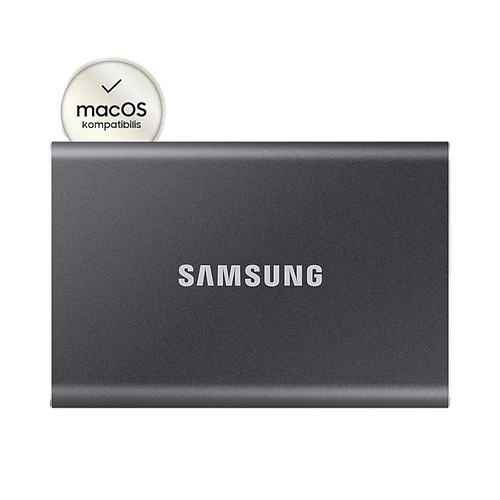Samsung Külső SSD 4TB - MU-PC4T0T/WW (T7 external, szürke, USB 3.2, 4TB)