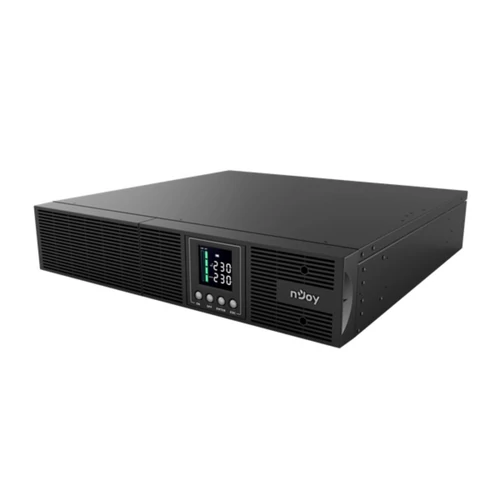 NJOY Szünetmentes 2000VA - Aster 2K (8x IEC C13, On-line, RS232, USB, szoftver, LCD kijelző, 2U rack)