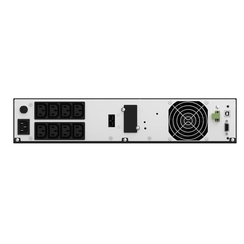 NJOY Szünetmentes 2000VA - Aster 2K (8x IEC C13, On-line, RS232, USB, szoftver, LCD kijelző, 2U rack)