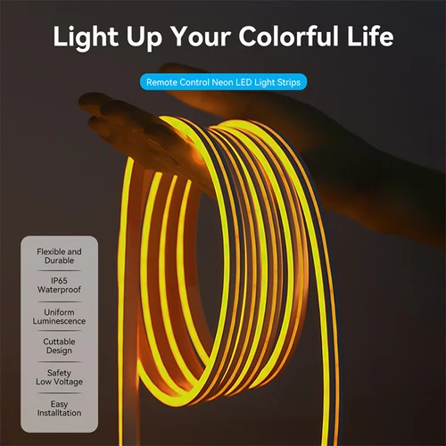 LED szalag NEON,(távirányítós), 1m, Vention