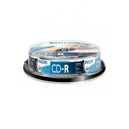 Philips CD-R80CB 52x cake box lemez 10db/csomag