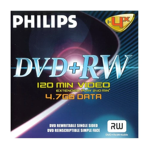 Philips DVD-RW47 4x újraírható DVD lemez
