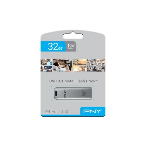 PNY 32GB Elite Steel USB 3.1 Metal