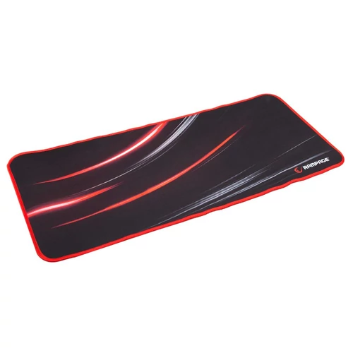 Rampage Egérpad - 300272 (300x700x3mm; fekete-vörös, vörös szegés)