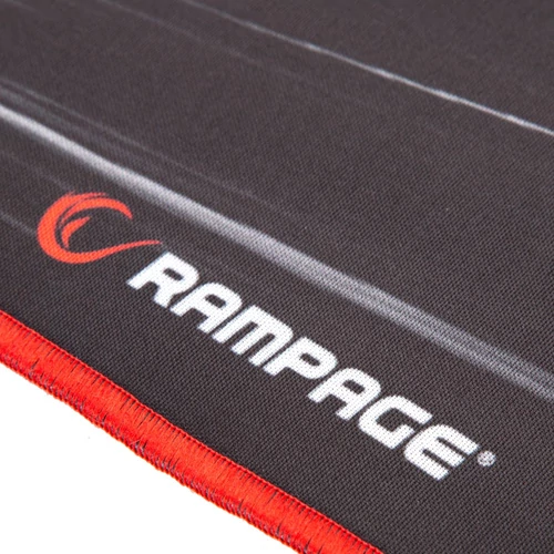 Rampage Egérpad - 300272 (300x700x3mm; fekete-vörös, vörös szegés)