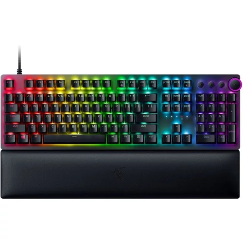 Razer Huntsman V2 (Purple Switch) US RGB fekete gamer billentyűzet
