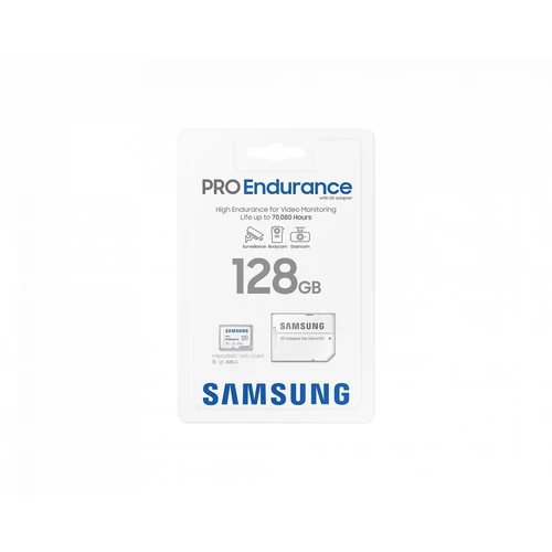 Samsung 128GB microSDXC Class10 U3 V30 PRO Endurance + adapterrel