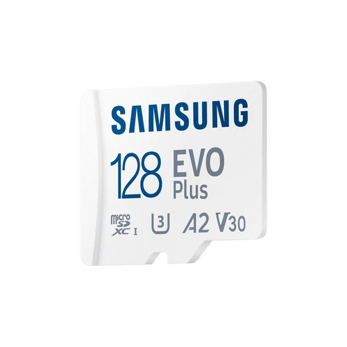 Samsung 128GB SD micro EVO Plus (SDXC Class10 UHS-I) (MB-MC128SA/EU) memóriakártya adapterrel