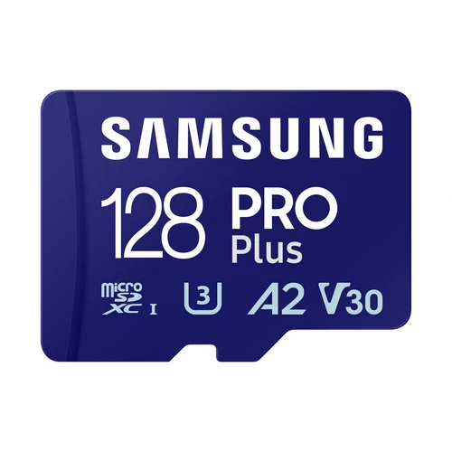 Samsung MicroSD kártya - 128GB MB-MD128SB/WW (PRO PLUS kártyaolvasóval, UHS-I, R180/W130, 128GB)