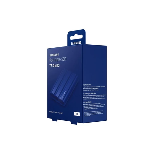 Samsung 1000GB USB 3.2 (MU-PE1T0R/EU) kék T7 Shield külső SSD