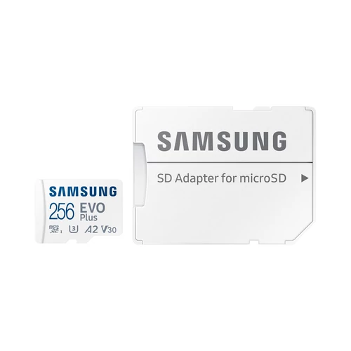 Samsung 256GB SD micro EVO Plus (SDXC Class10 UHS-I) (MB-MC256SA/EU) memóriakártya adapterrel