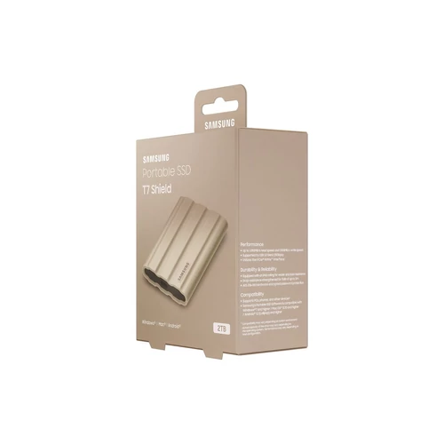 Samsung 2000GB USB 3.2 (MU-PE2T0K/EU) bézs T7 Shield külső SSD