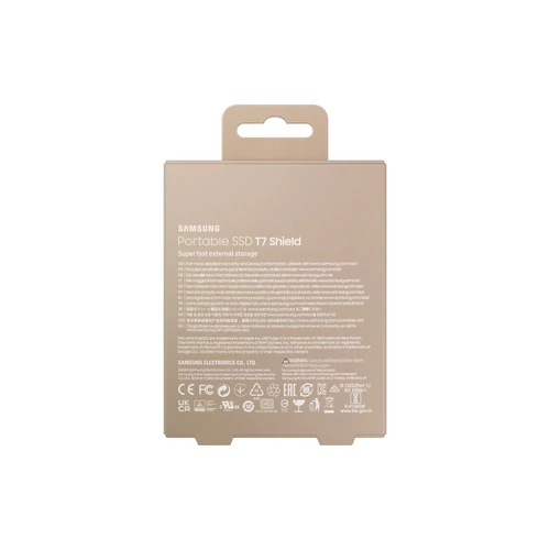 Samsung 2000GB USB 3.2 (MU-PE2T0K/EU) bézs T7 Shield külső SSD