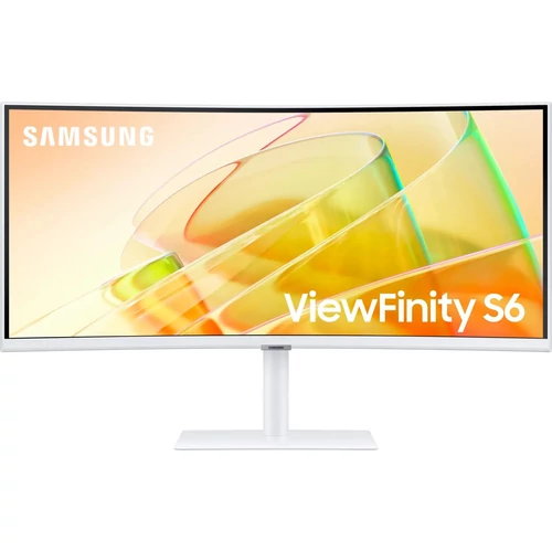 SAMSUNG LS34C650TAUXEN 34inch 21:9 Curved 1000R 3440x1440 VA-LED 5ms 100Hz HDR10 DP/HDMI/TBT4 90 Watt LAN White HAS Spea